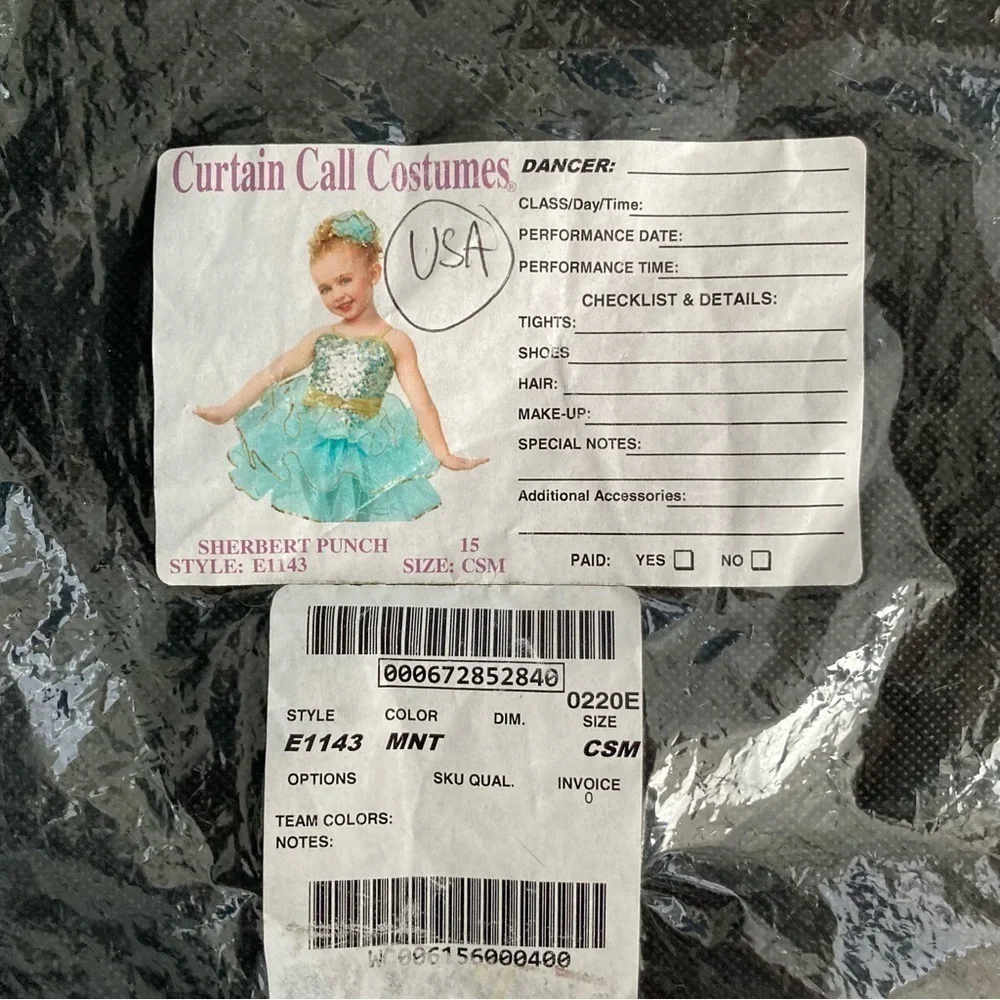 Custom Made Ballerina/Dancer Costume